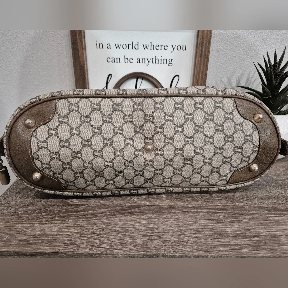 Gucci Large GG Canvas Satchel Bag